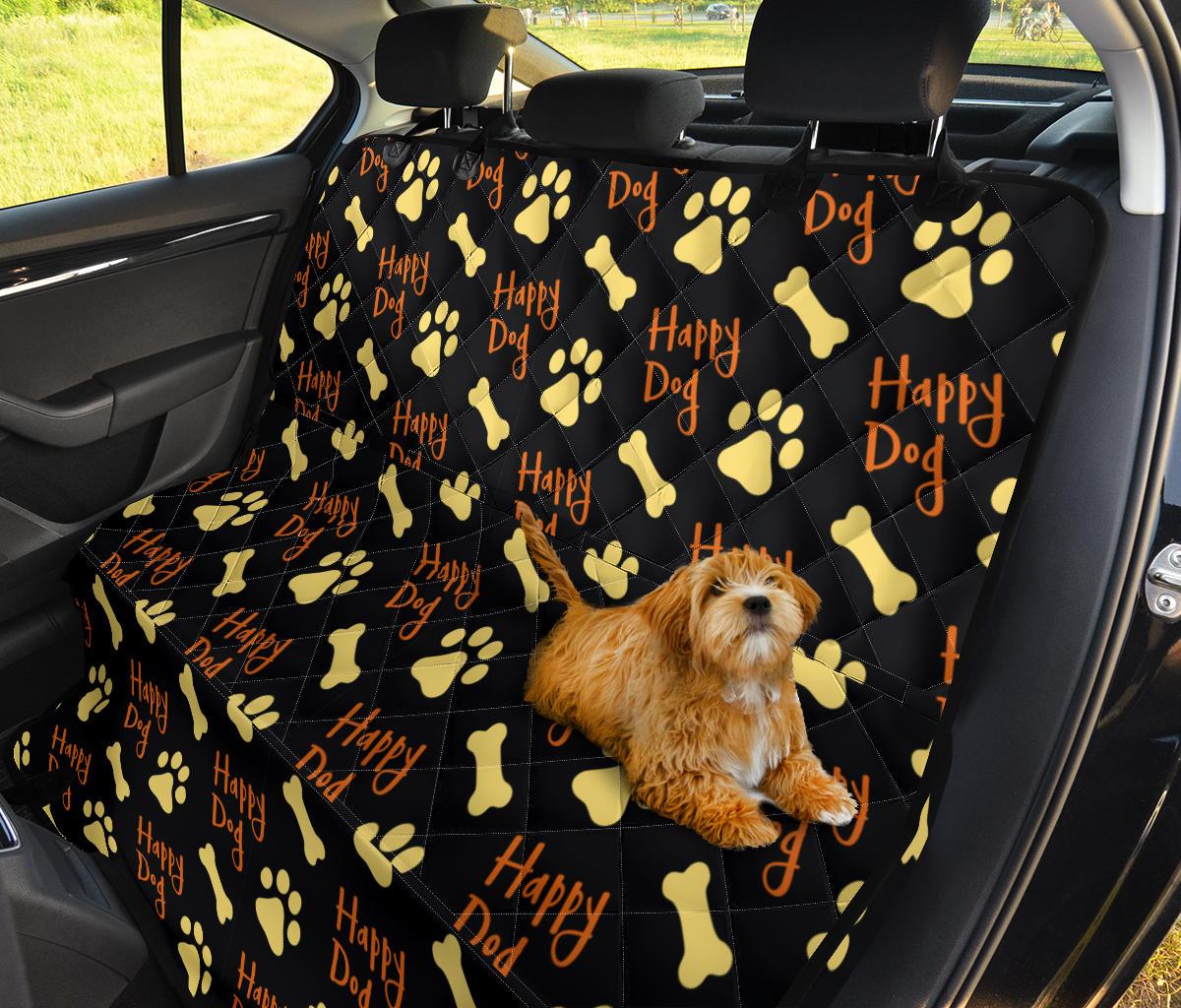 Dog Foot Print Car Dog Back Seat Cover