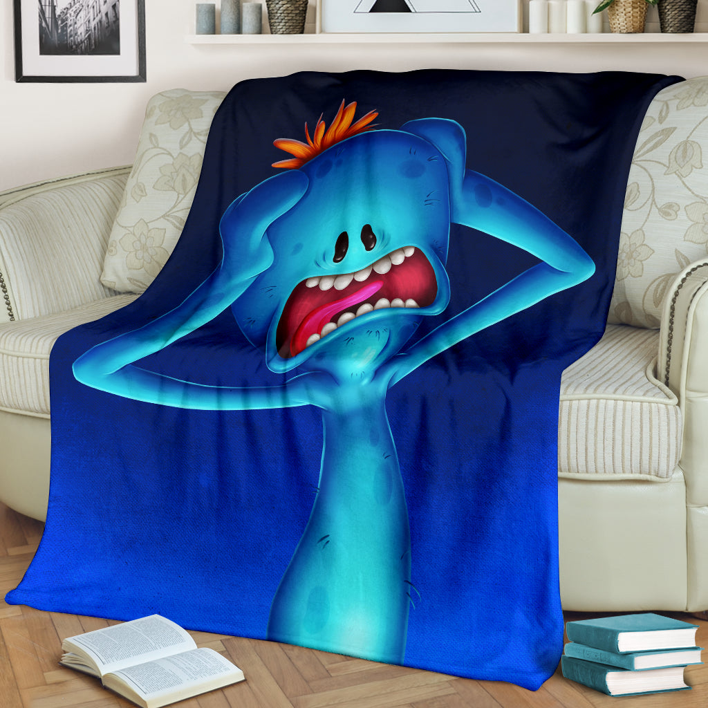 Mr Meeseeks Premium Blanket