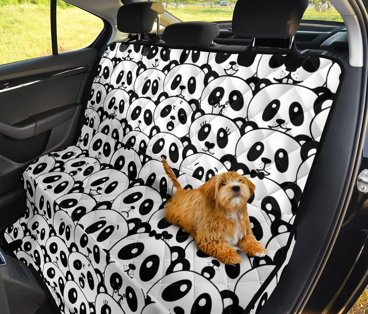 Panda Car Dog Back Seat Cover