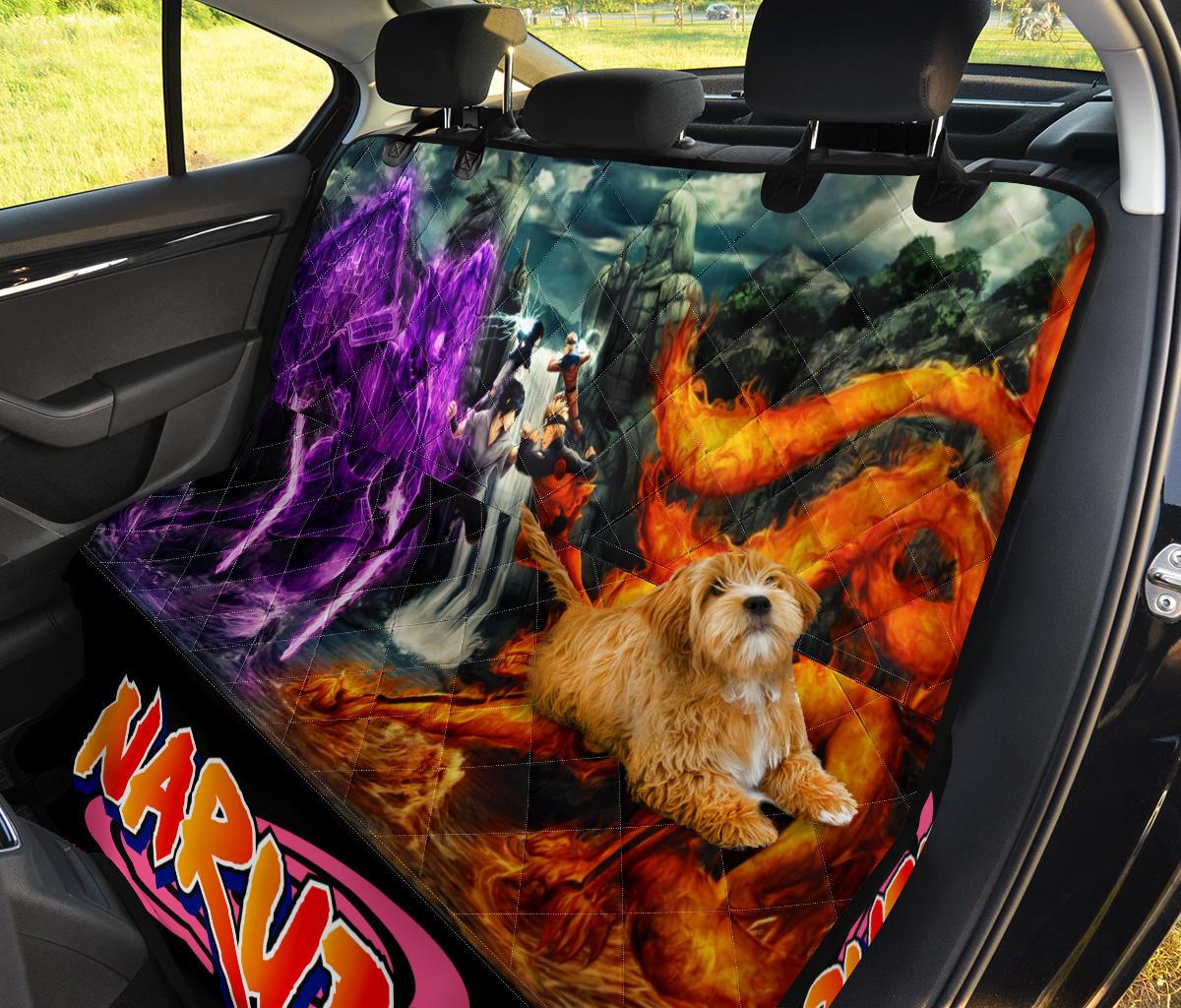 Naruto Vs Sasuke Car Dog Back Seat Cover