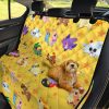 Pokemon Chibi Pattern Cute Yellow Car Dog Back Seat Cover