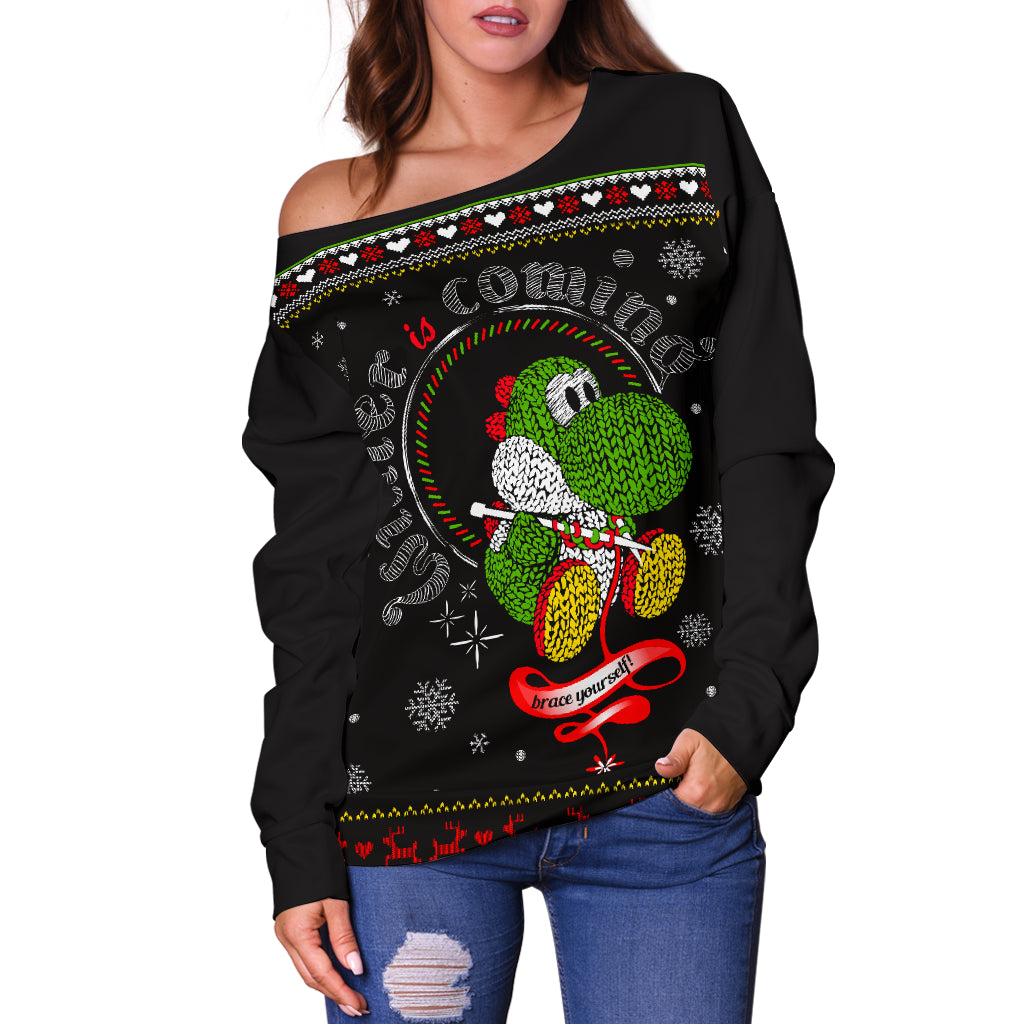 Mario Christmas Shoulder Sweater