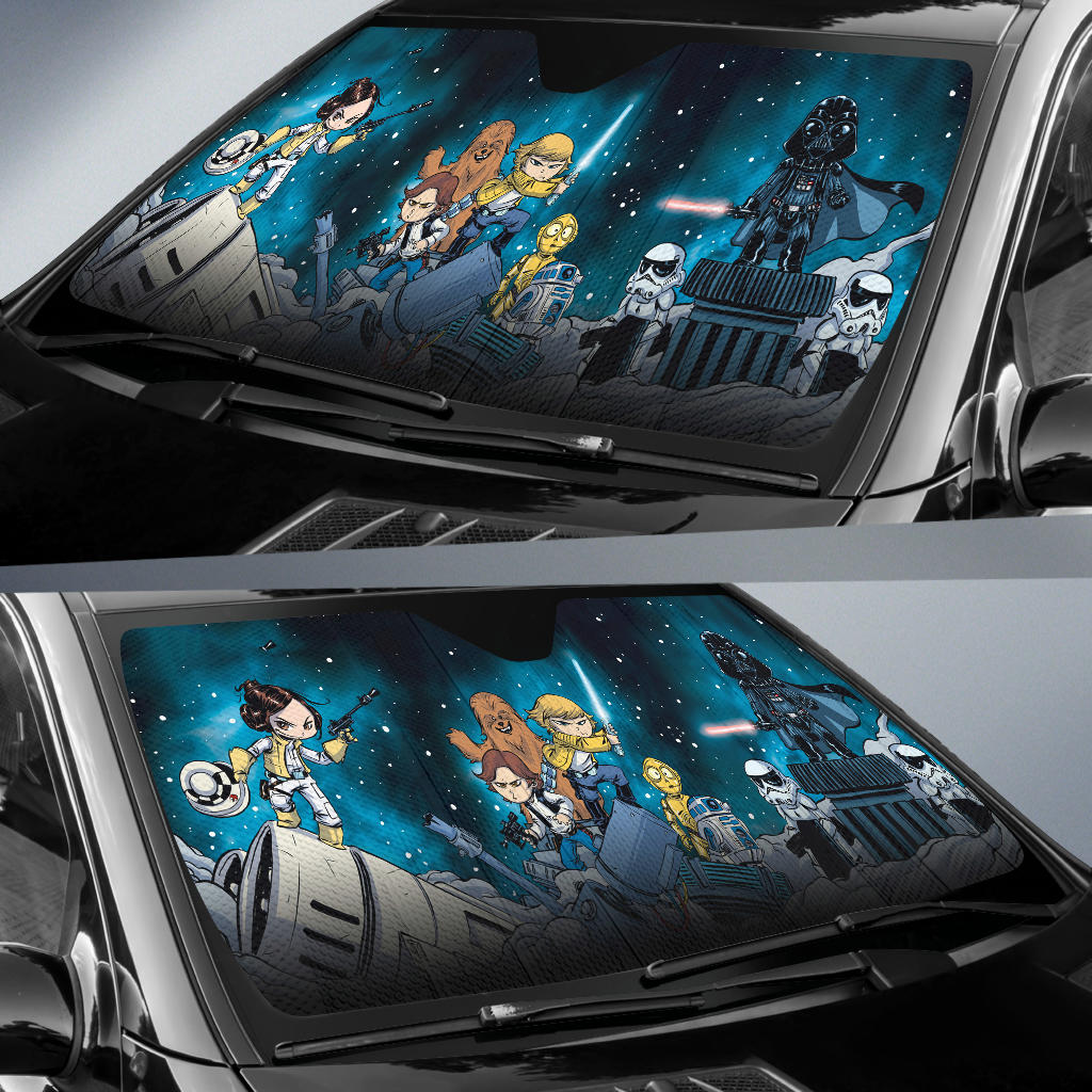 Star Wars Funny Auto Sun Shades Amazing Best Gift Ideas 2022