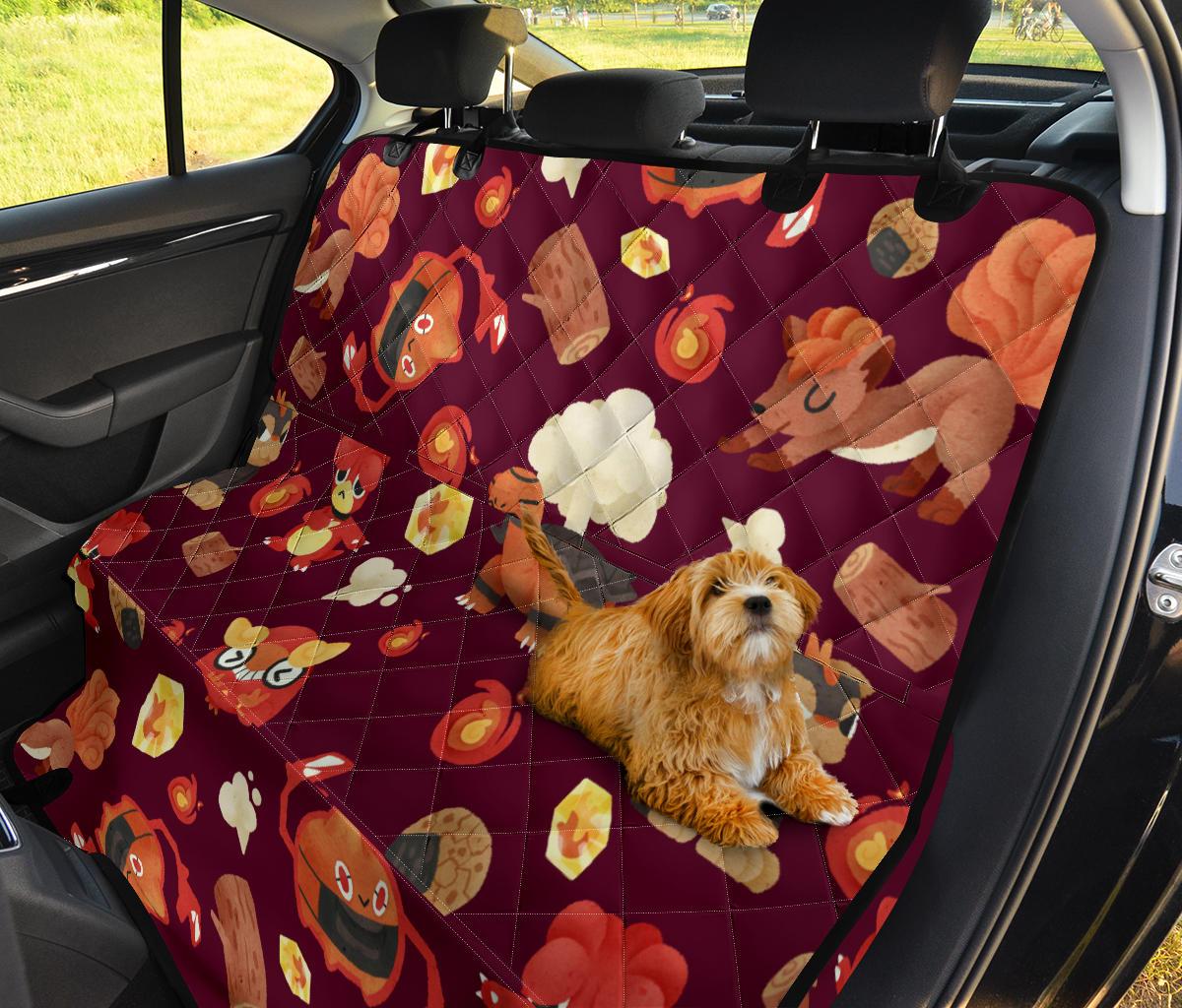 Pokemon Red Car Dog Back Seat Cover