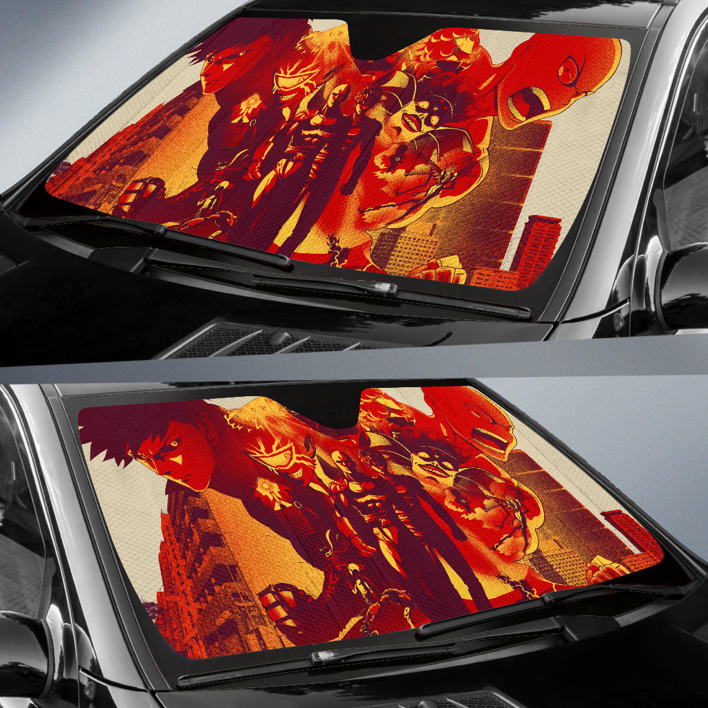 One Punch Man Anime Auto Sun Shades Amazing Best Gift Ideas 2021