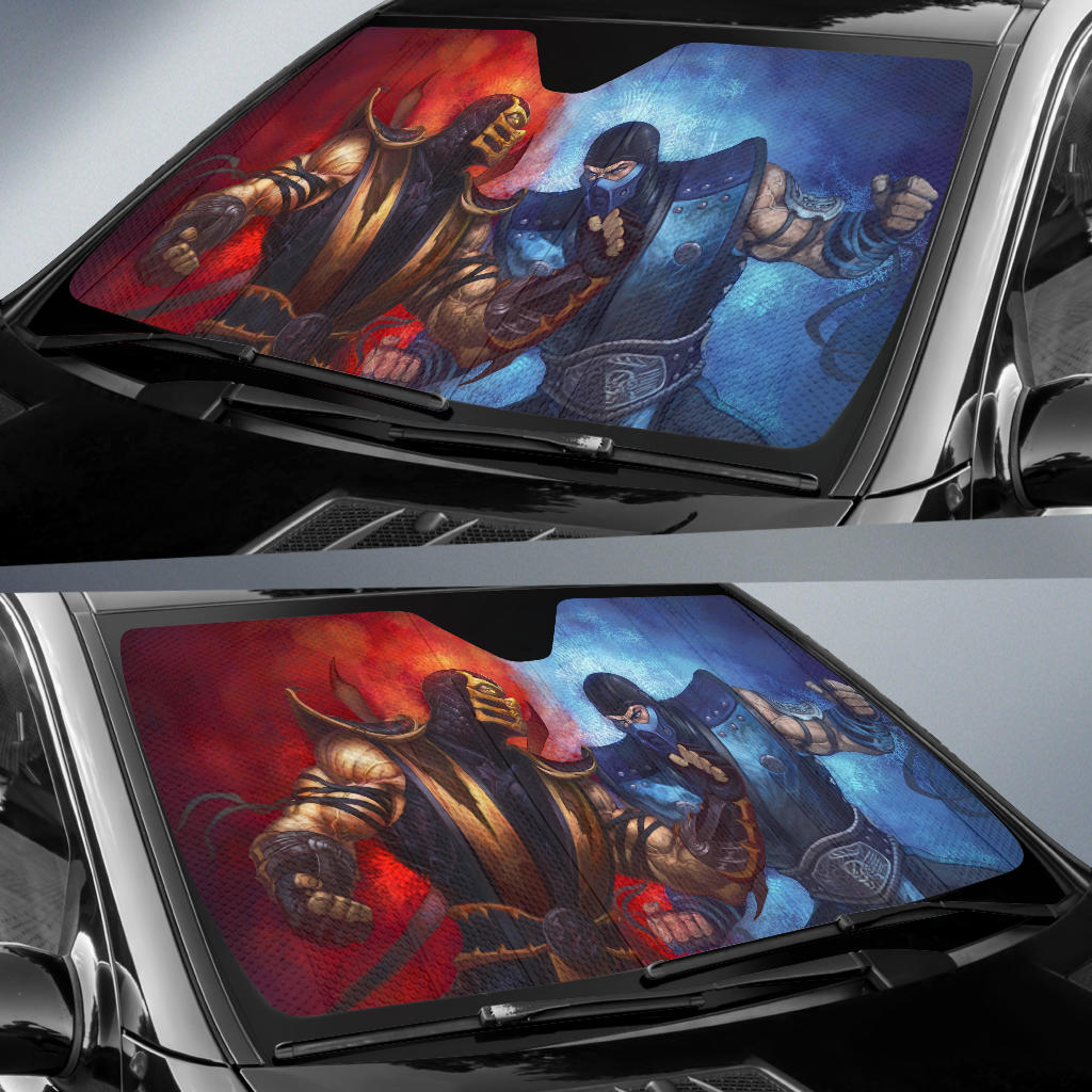 Sub Zero Vs Scropion Car Sun Shades Amazing Best Gift Ideas 2022