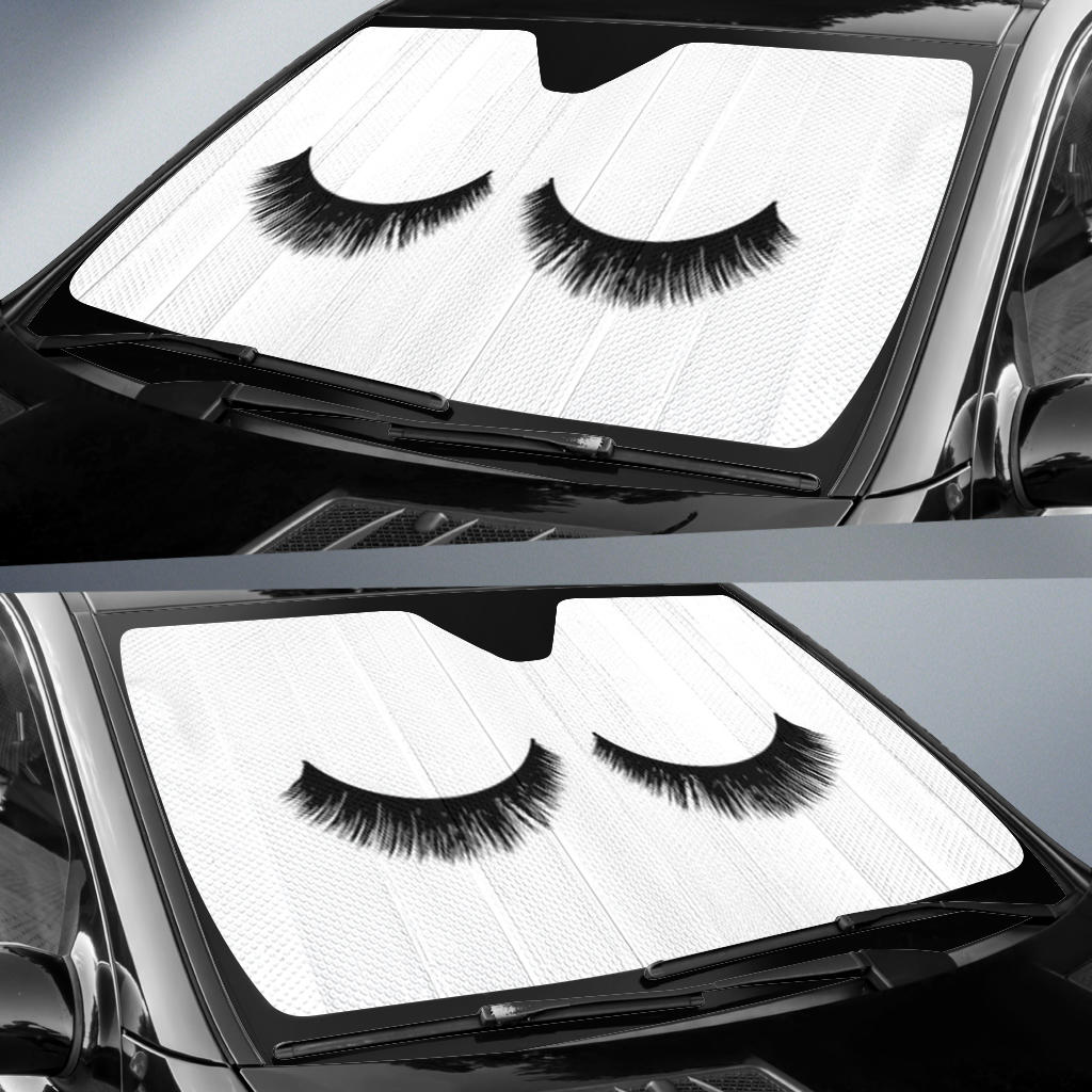 Sleep Eyes Car Sun Shades Windshield Accessories Decor Gift