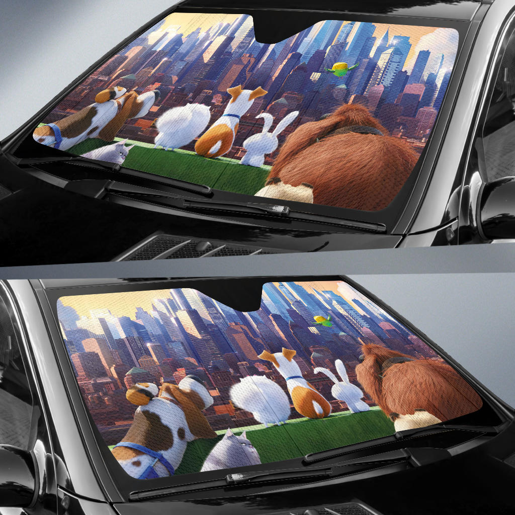 The Cecret Life Of Pets Car Sun Shades