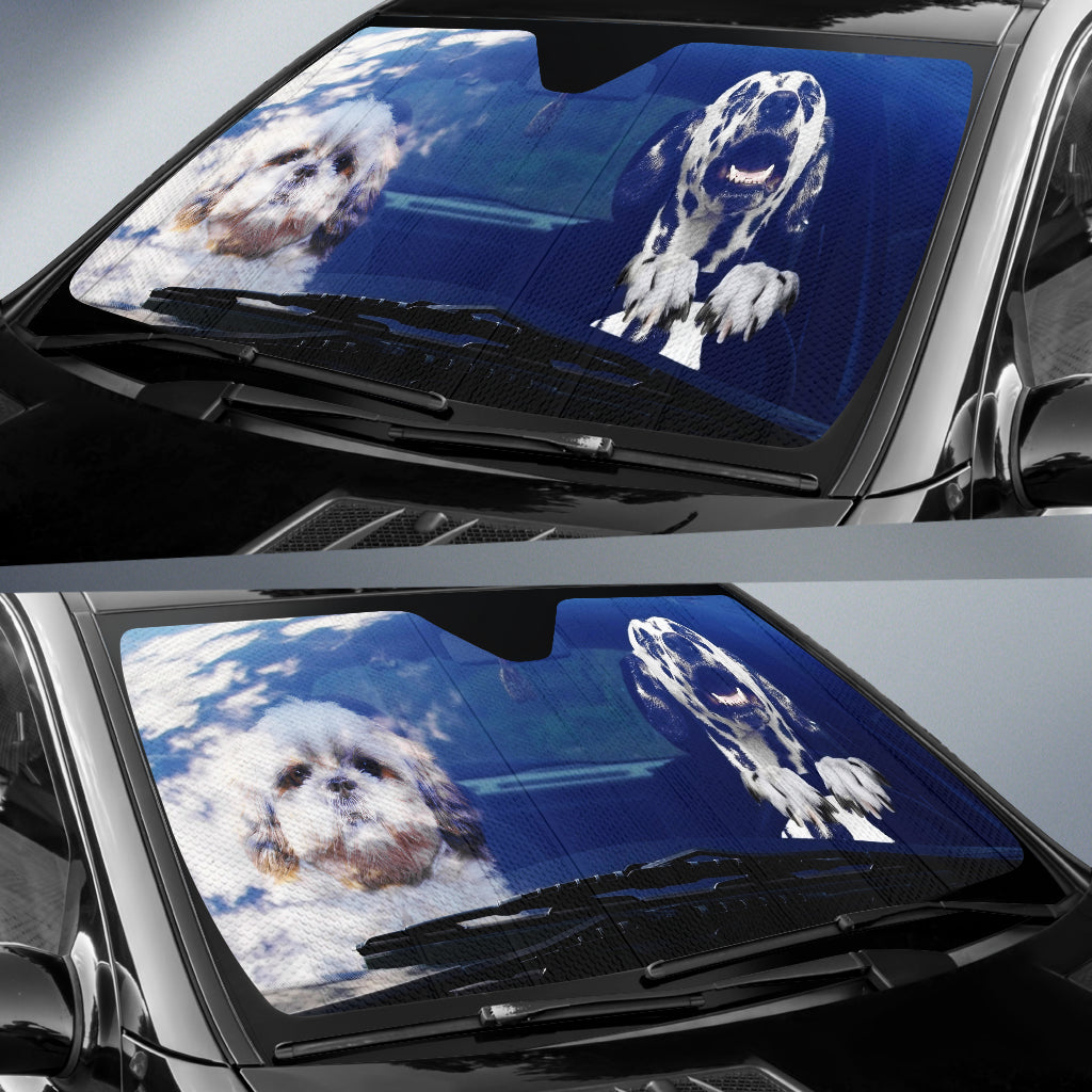 Dalmatians Driving Funny Car Sun Shades Amazing Best Gift Ideas 2022