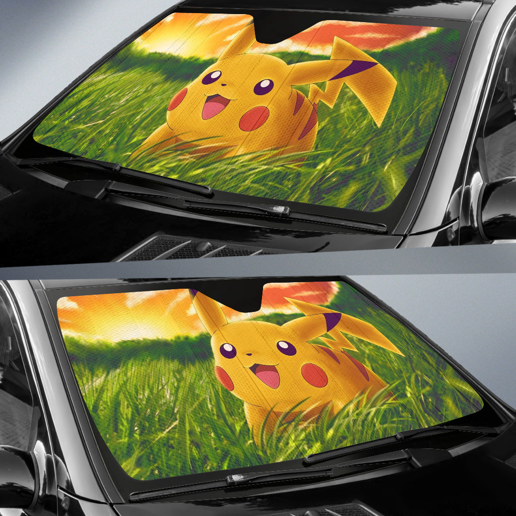 Pokemon Pikachu Grass Sun Shade