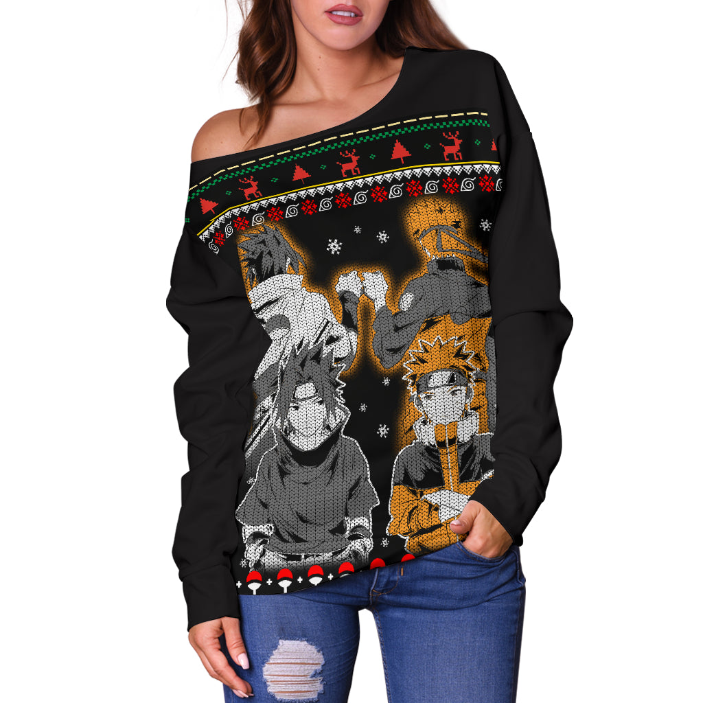 Naruto Sasuke Shoulder Sweater