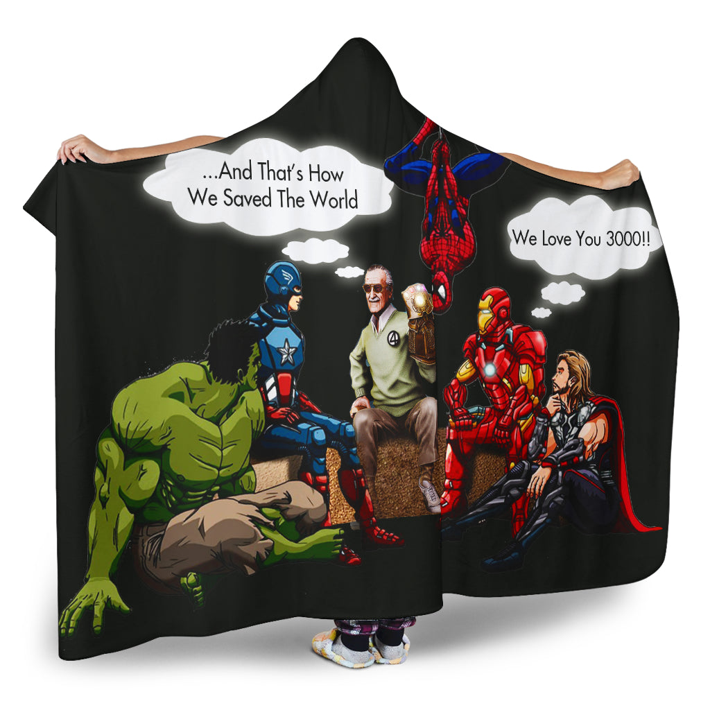 Stan Lee Avengers Hoodie Blanket