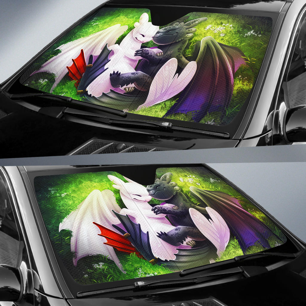 Light Fury Night Fury Love Car Sun Shades