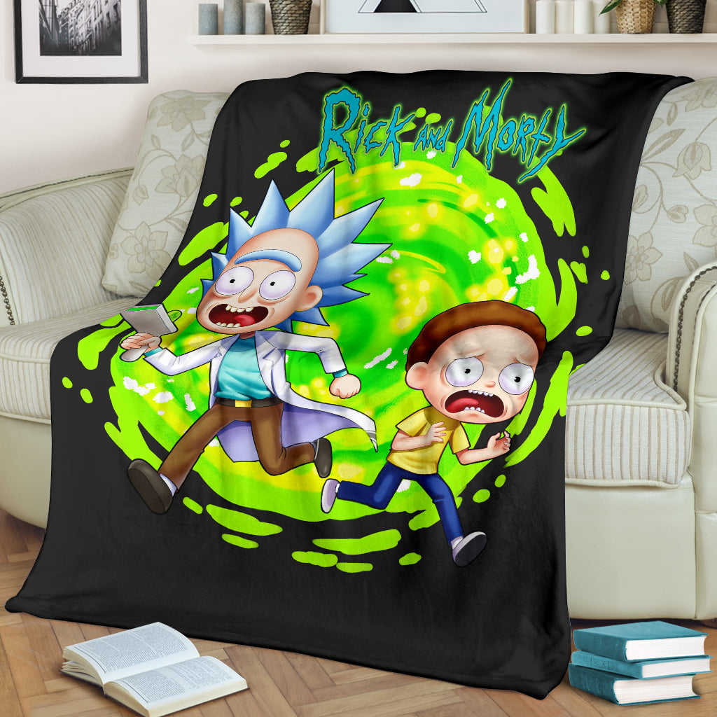 Rick And Morty Premium Blanket 1