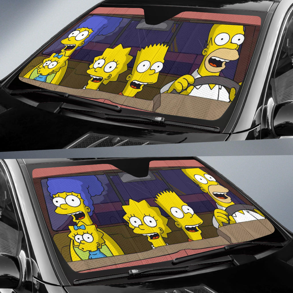 The Simpsons Auto Sun Shades Amazing Best Gift Ideas 2021