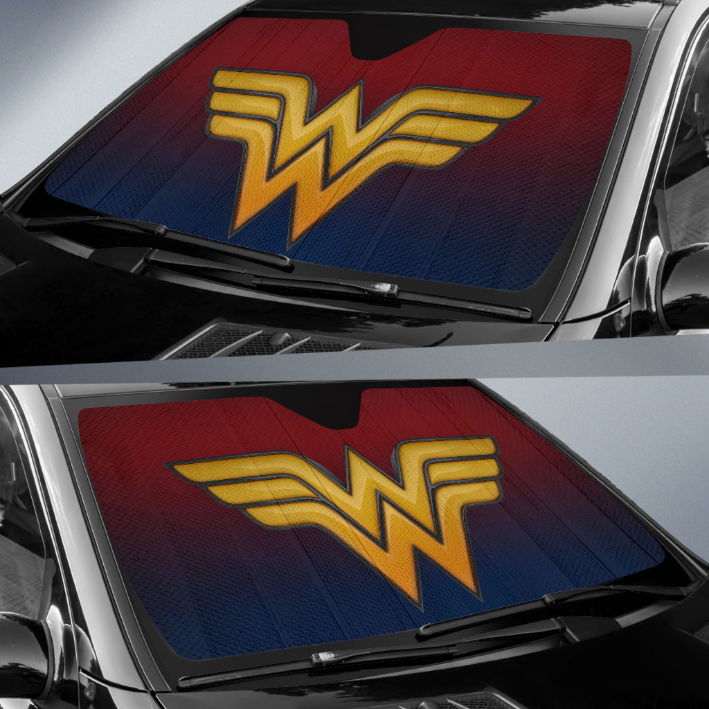 Wonder Woman 4K Logo Car Sun Shades Amazing Best Gift Ideas 2022