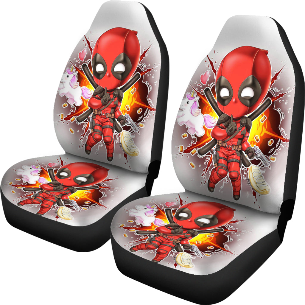 Deadpool Car Seat Covers Amazing Best Gift Idea