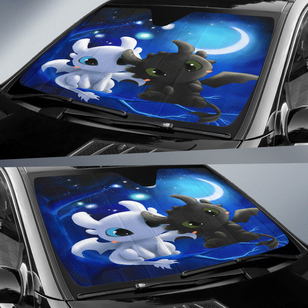 Light Fury Night Fury Love Moon Car Sun Shades Amazing Best Gift Ideas 2022