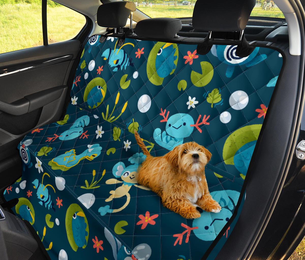 Pokemon Blue Car Dog Back Seat Cover