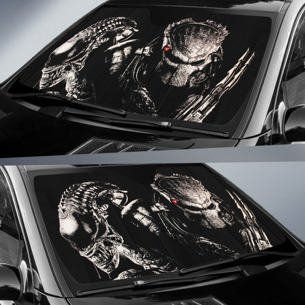 Aliens Vs Predator Car Sun Shades Amazing Best Gift Ideas 2022