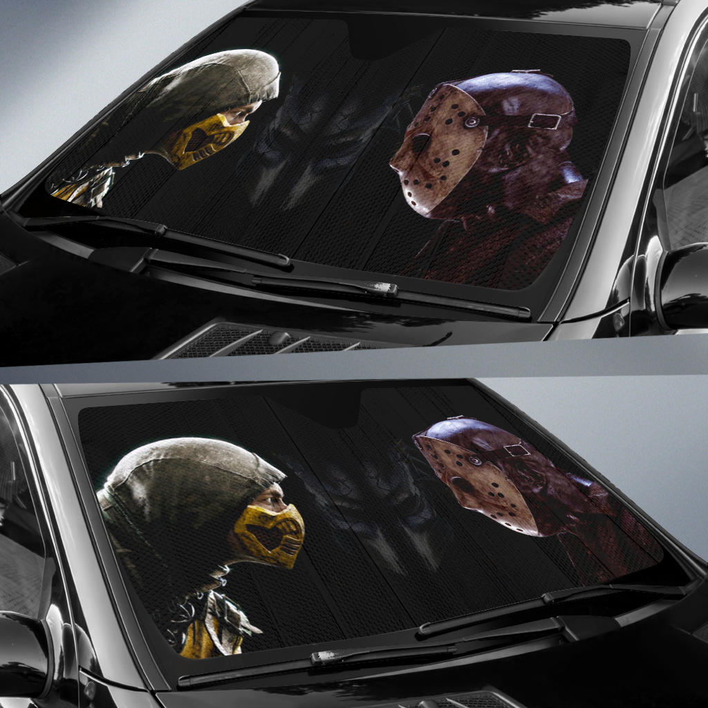 Scorpion Vs Jason Car Sun Shades Amazing Best Gift Ideas 2021