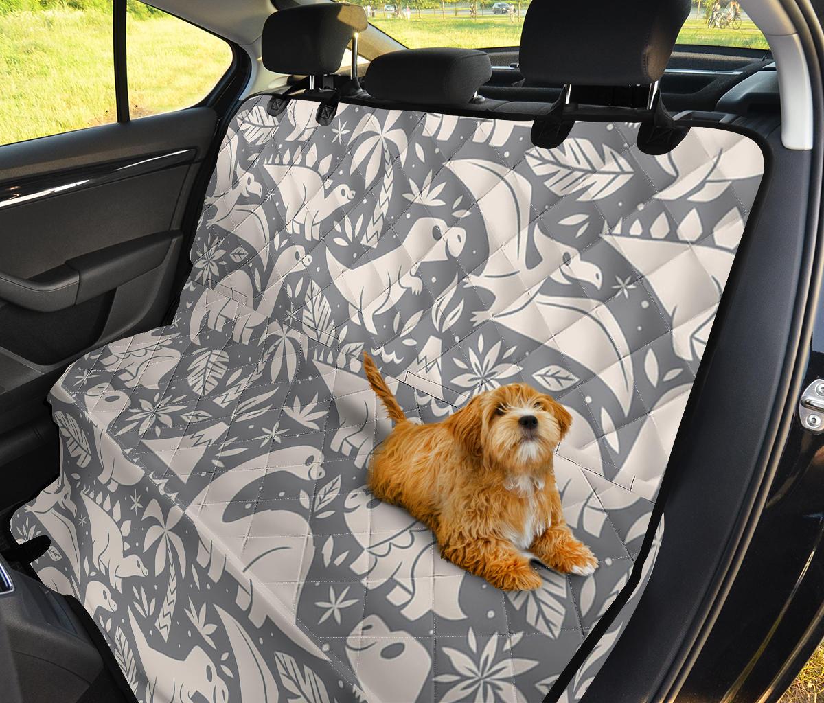 Dinosaur Cute Car Dog Back Seat Cover