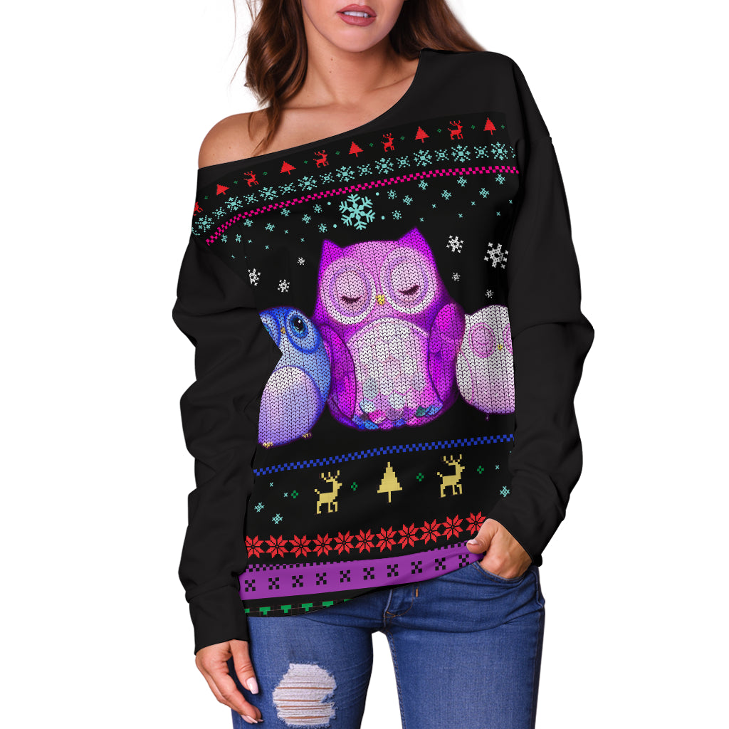 Owl Shoulder Sweater