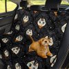 Cat Cartoon Face Car Dog Back Seat Cover