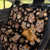 Owl Chibi Cute Car Dog Back Seat Cover