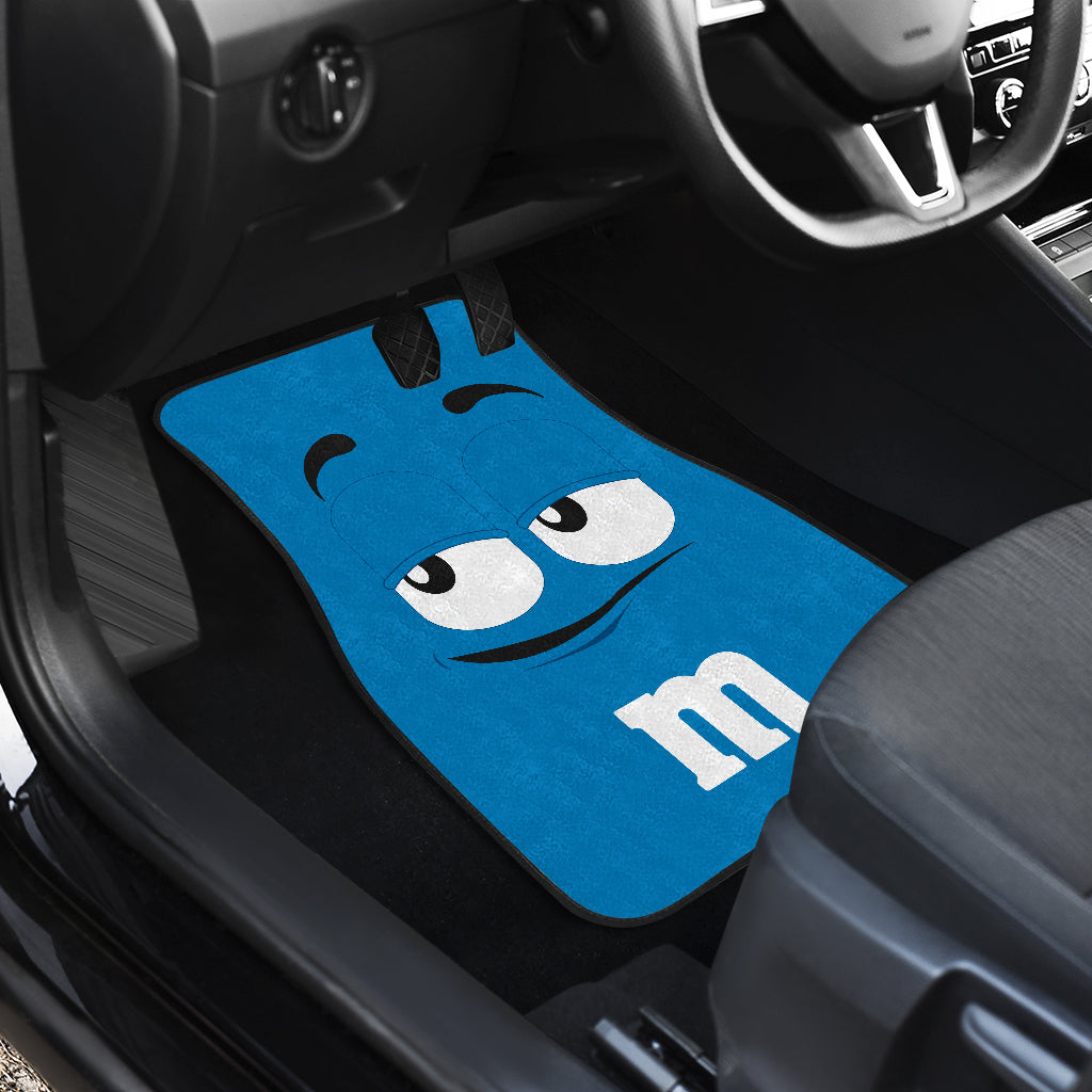 M&M Chocolate Green Front And Back Car Mats