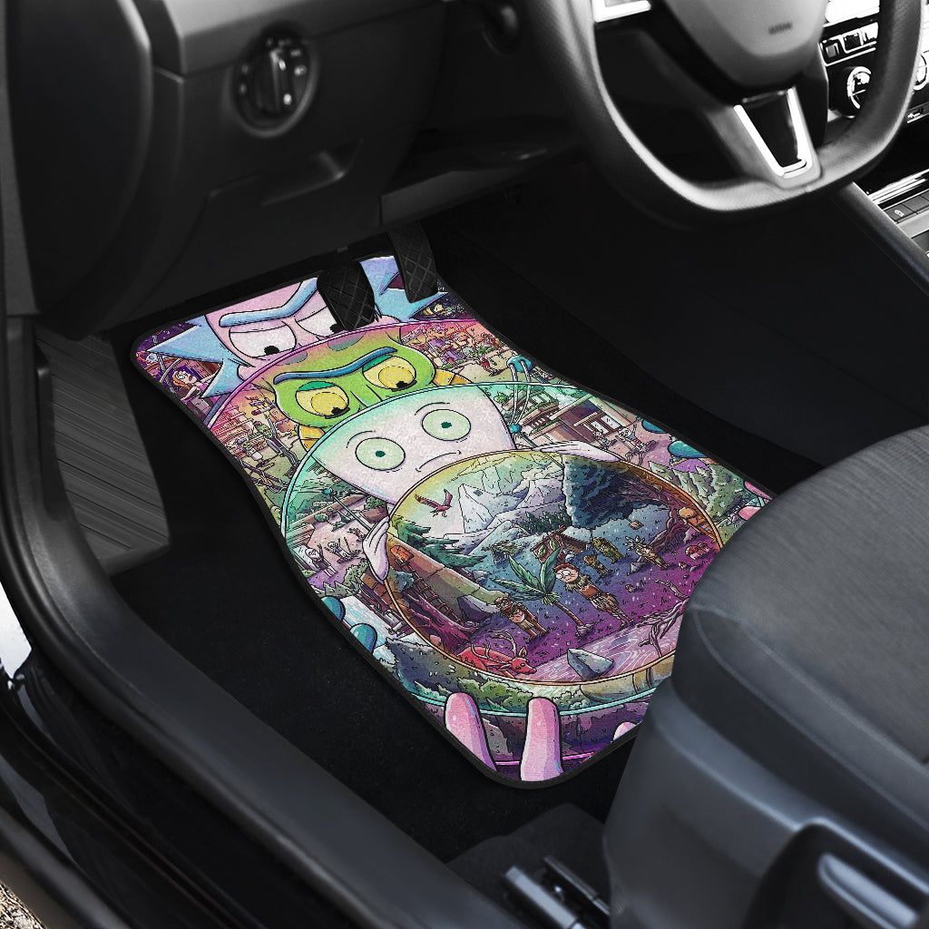 Rick And Morty Front And Back Car Mats 3