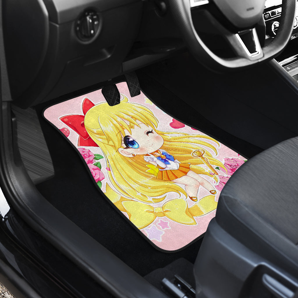 Sailor Venus Chibi Front And Back Car Mats