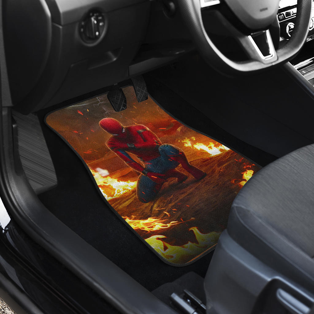 Spiderman Fire Car Mats