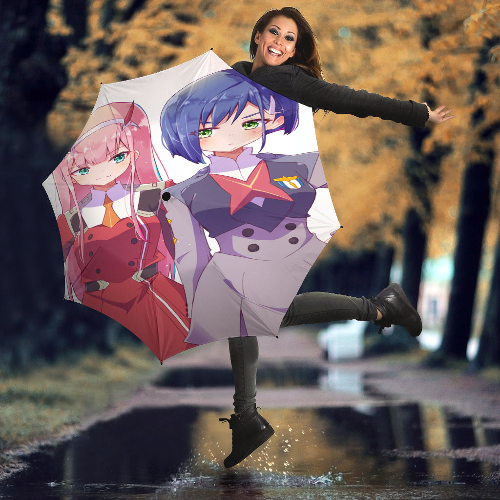 Zero Two And Ichigo Darling In The Franxx Umbrella