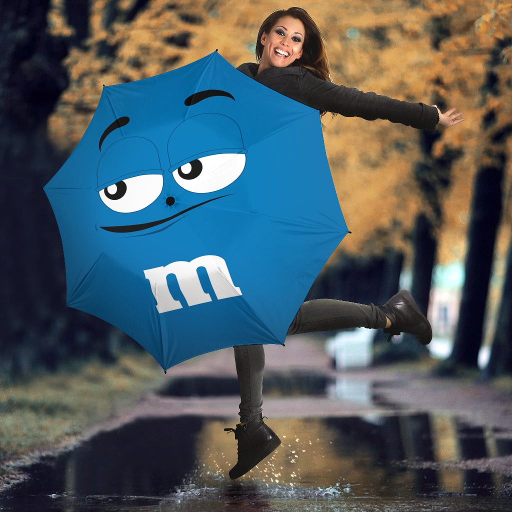M&M Blue Chocolate Umbrella