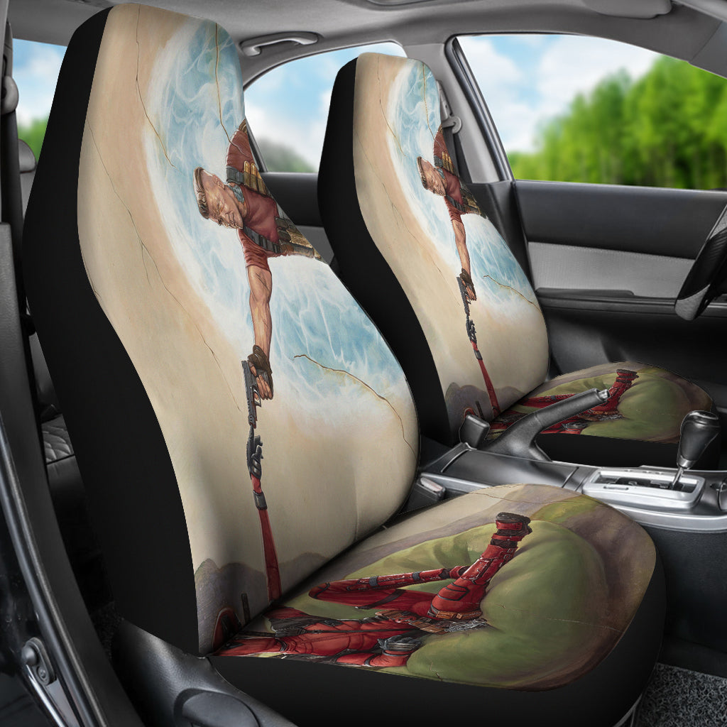 Deadpool Cable Funny Seat Covers
