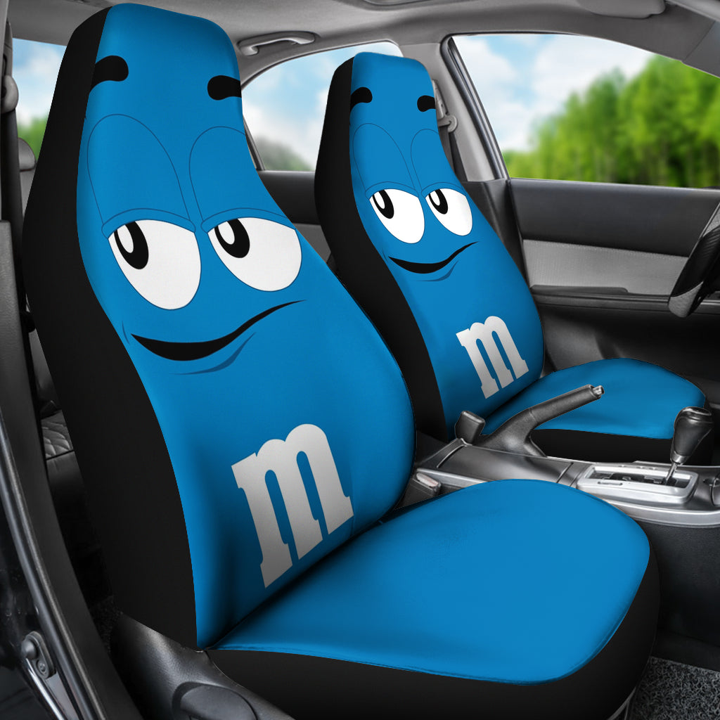 M&M Blue Chocolate Seat Covers