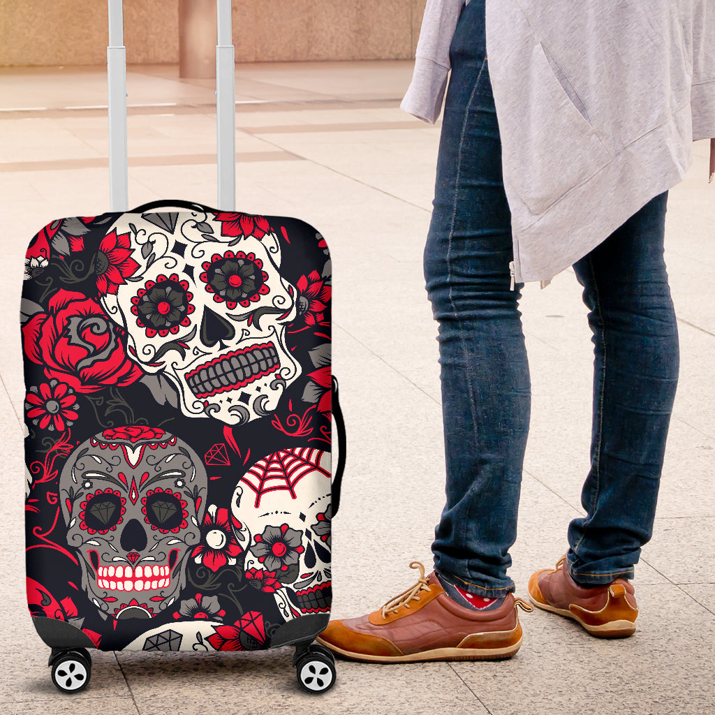 Skull Luggage Covers 1