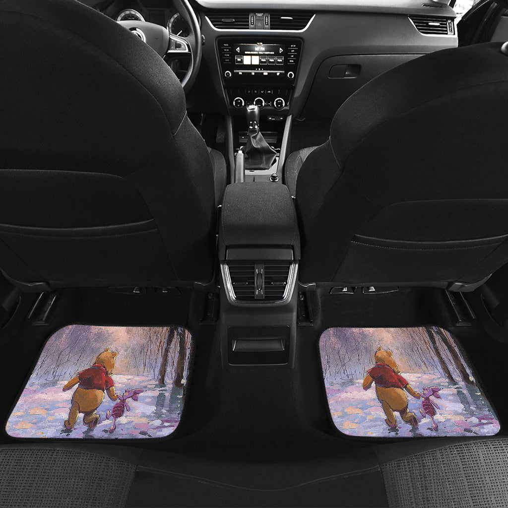 Winnie The Pooh Front And Back Car Mats 3 (Set Of 4)