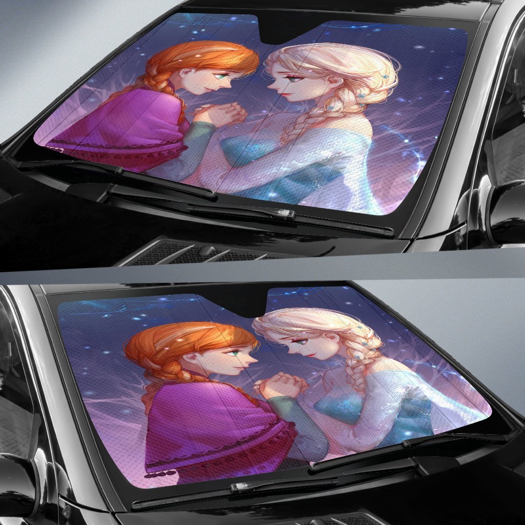 Frozen Elsa Anna Car Sun Shades