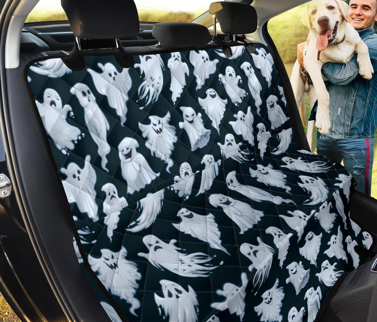 Funny Ghost Car Dog Back Seat Cover