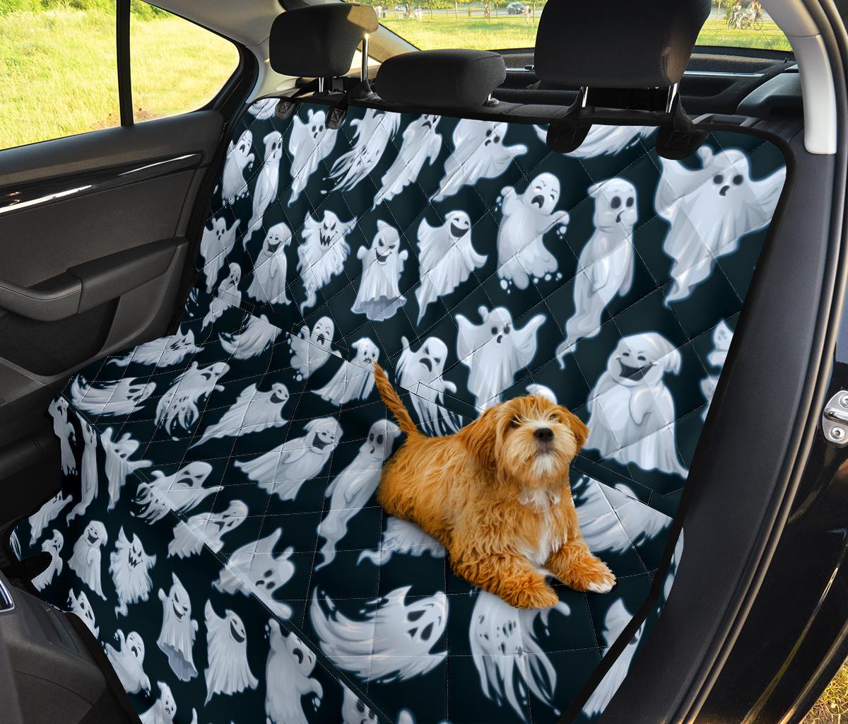 Funny Ghost Car Dog Back Seat Cover