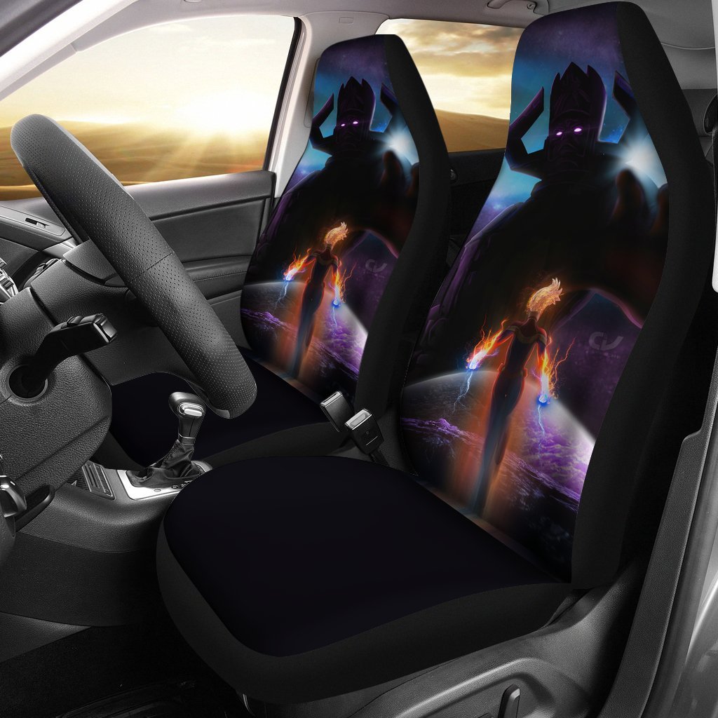 Galactus Vs Captain Seat Cover