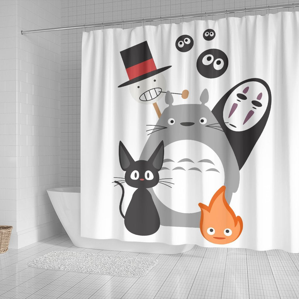Ghibli Characters Shower Curtain
