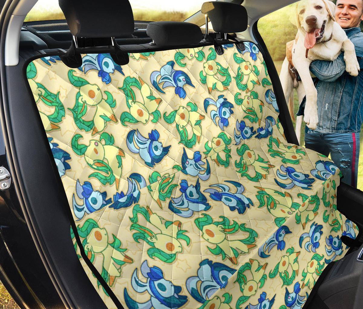 Glaceon And Leafeon Pokemon Car Dog Back Seat Cover