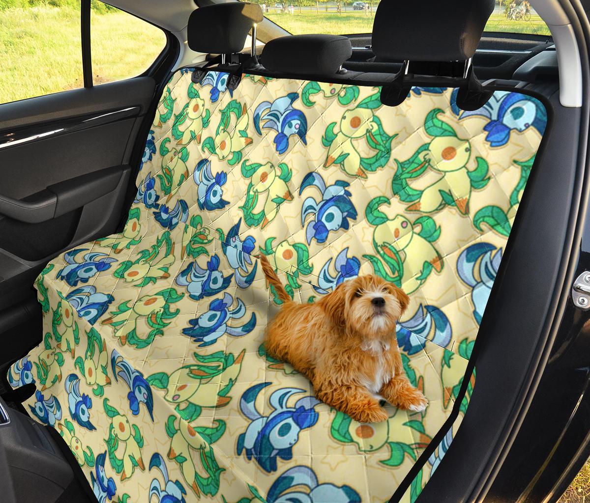 Glaceon And Leafeon Pokemon Car Dog Back Seat Cover