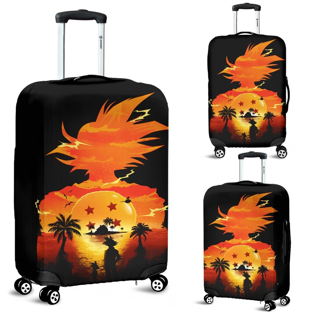 Goku Sunset Luggage Covers