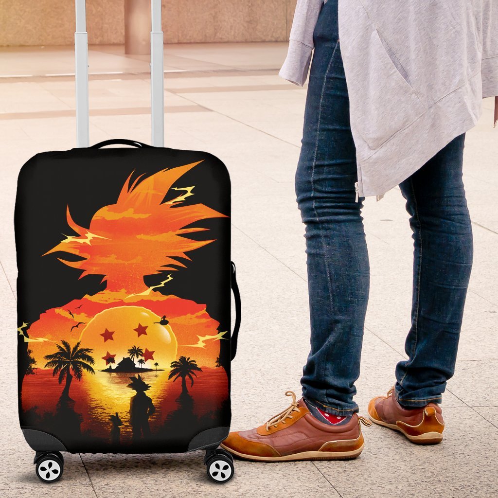 Goku Sunset Luggage Covers