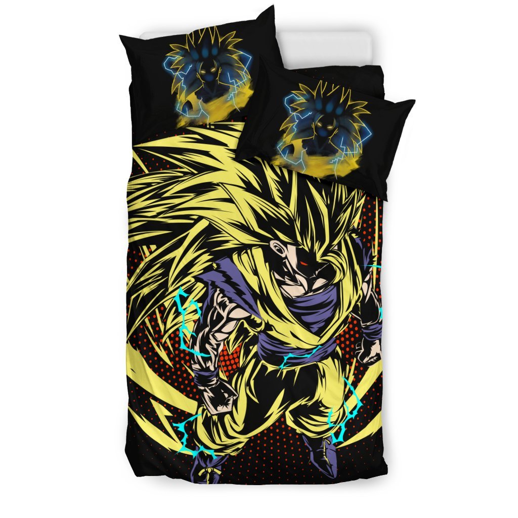 Goku Super Saiyan 3 Bedding Set Duvet Cover And Pillowcase Set