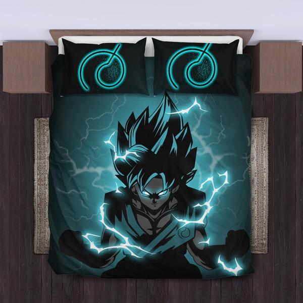 Goku Super Saiyan Blue Bedding Set Duvet Cover And Pillowcase Set